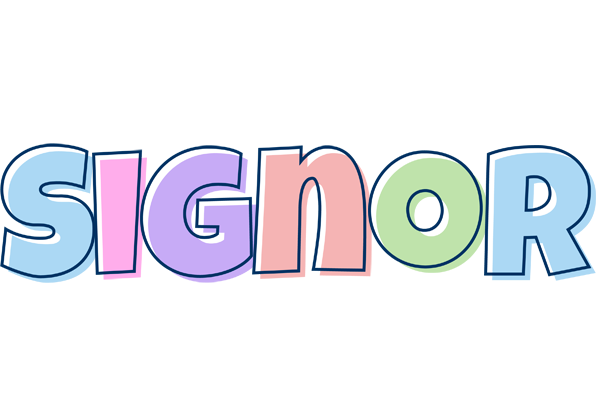 Signor pastel logo