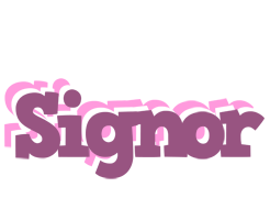 Signor relaxing logo