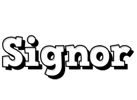 Signor snowing logo