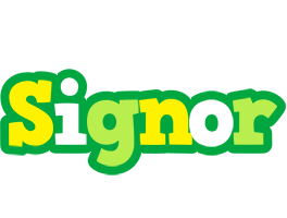 Signor soccer logo