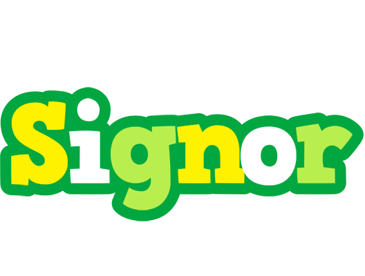 Signor soccer logo