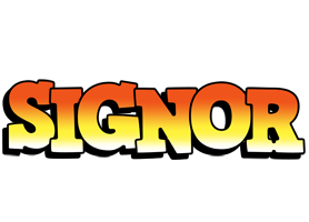 Signor sunset logo