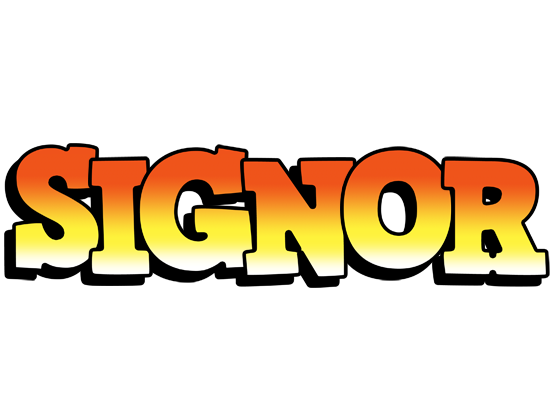 Signor sunset logo