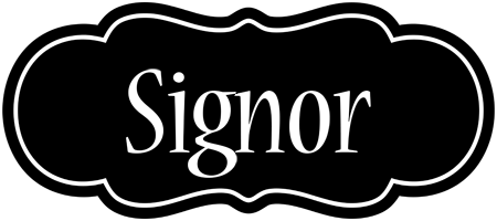 Signor welcome logo