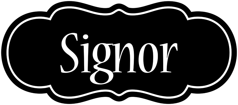 Signor welcome logo