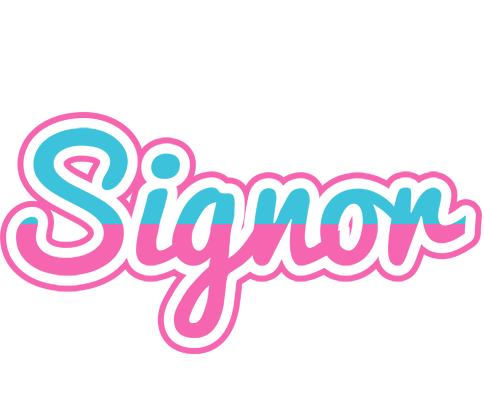 Signor woman logo