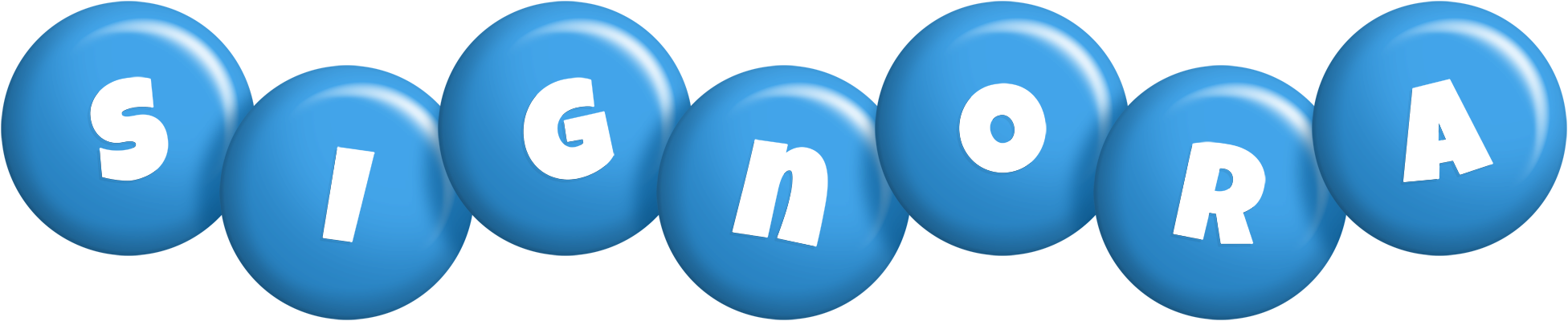 Signora candy-blue logo