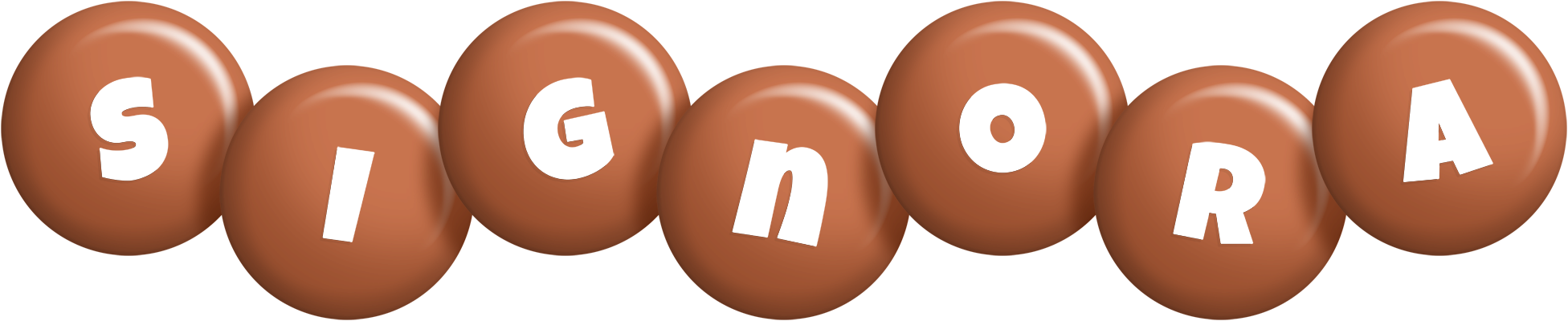 Signora candy-brown logo