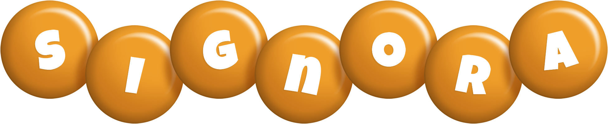 Signora candy-orange logo
