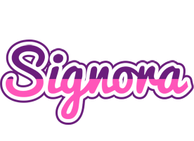 Signora cheerful logo