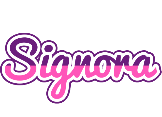 Signora cheerful logo