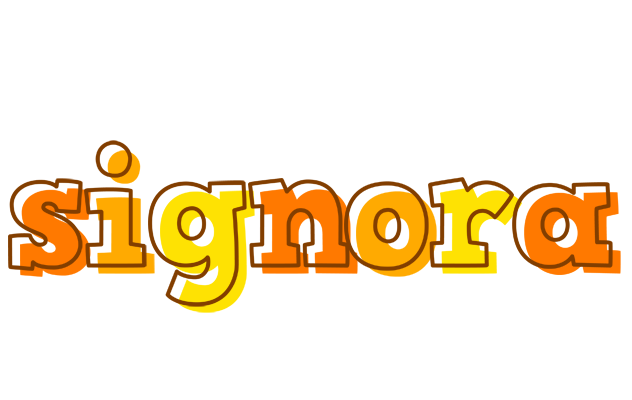 Signora desert logo