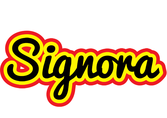 Signora flaming logo