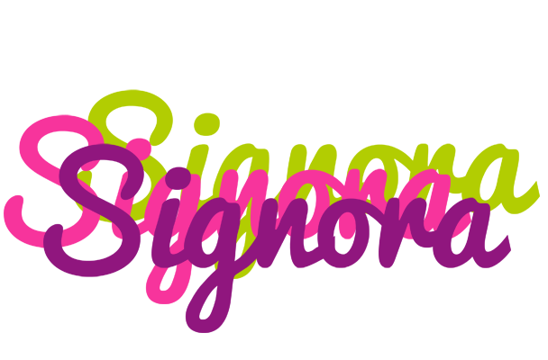 Signora flowers logo