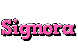 Signora girlish logo