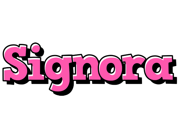 Signora girlish logo
