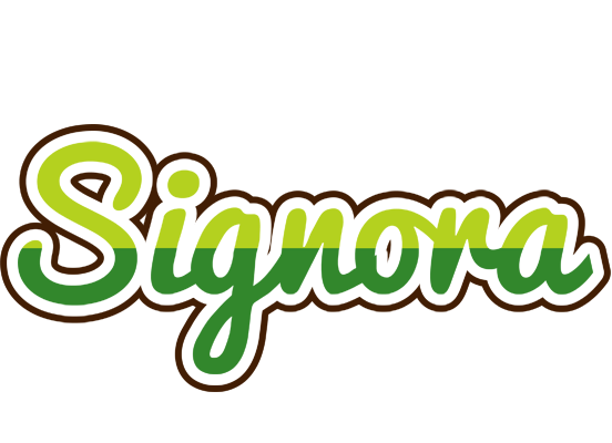 Signora golfing logo
