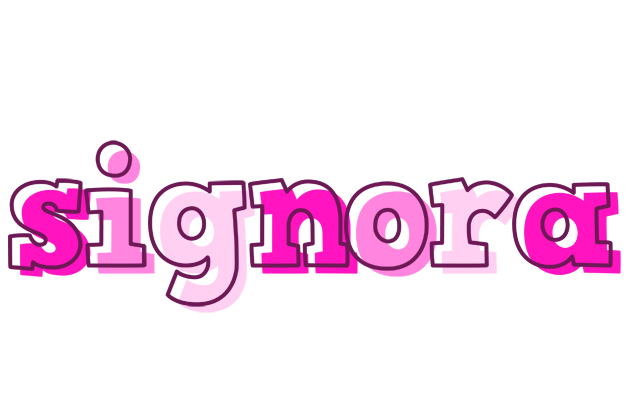 Signora hello logo