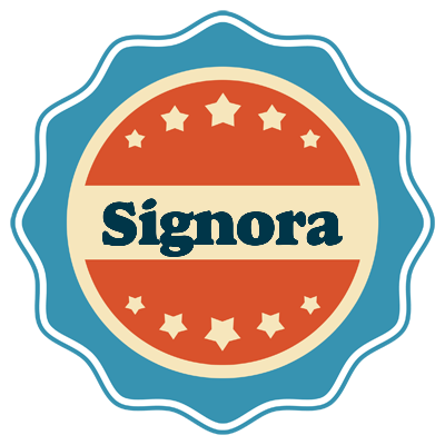 Signora labels logo