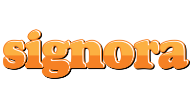 Signora orange logo