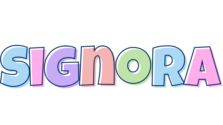 Signora pastel logo