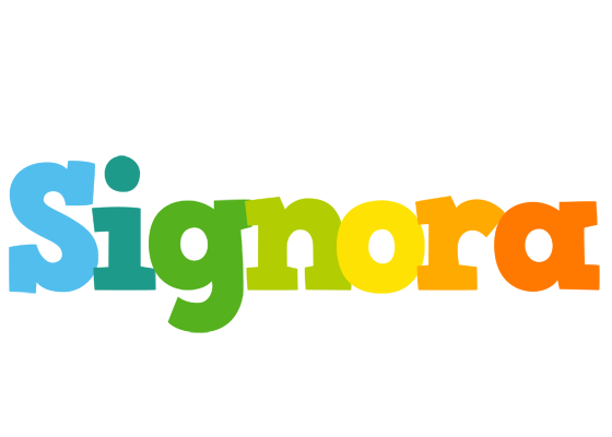 Signora rainbows logo