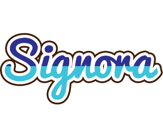 Signora raining logo