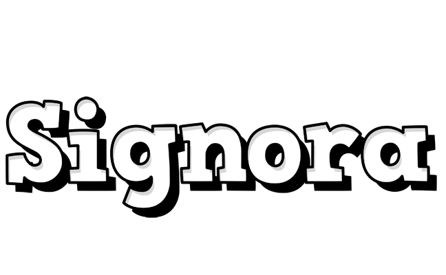 Signora snowing logo