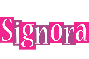 Signora whine logo