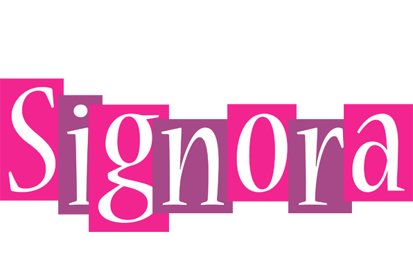 Signora whine logo