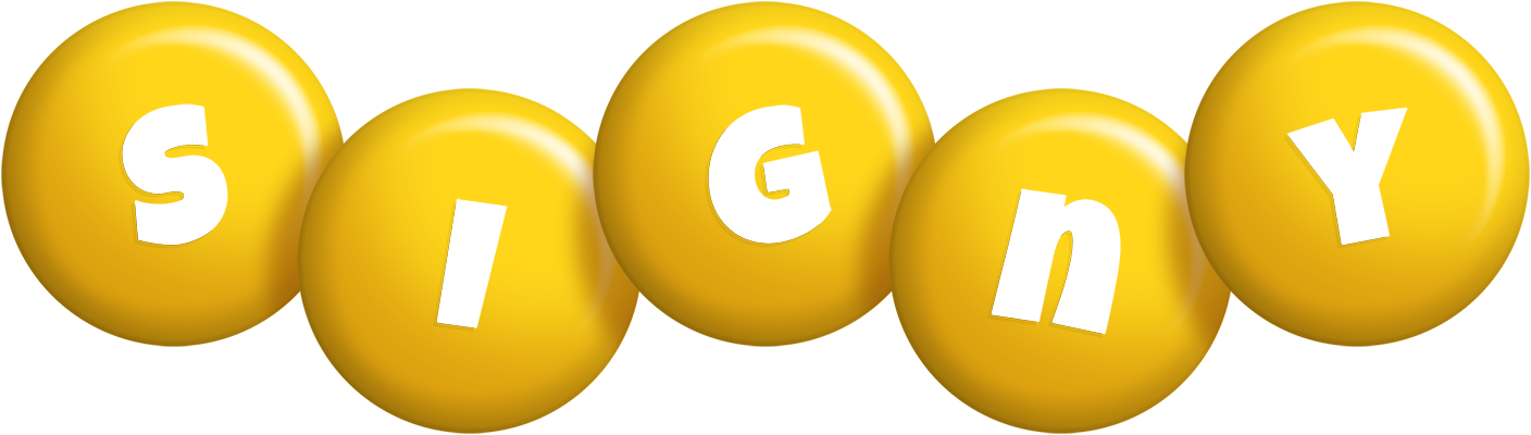 Signy candy-yellow logo