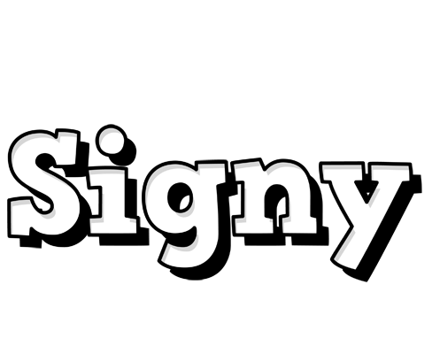 Signy snowing logo