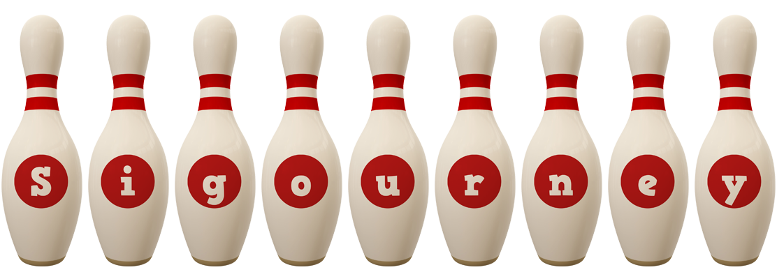 Sigourney bowling-pin logo