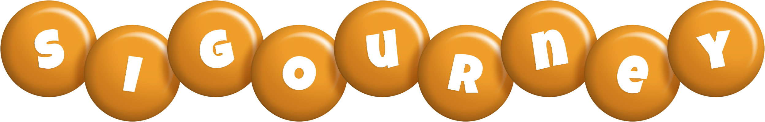 Sigourney candy-orange logo