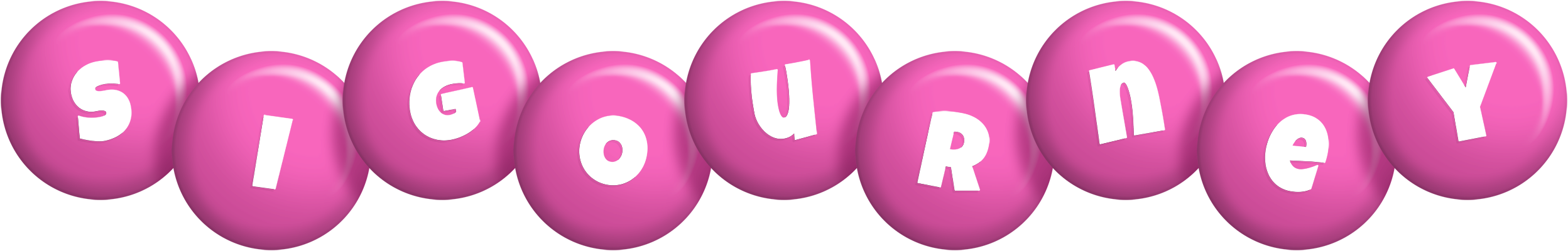 Sigourney candy-pink logo