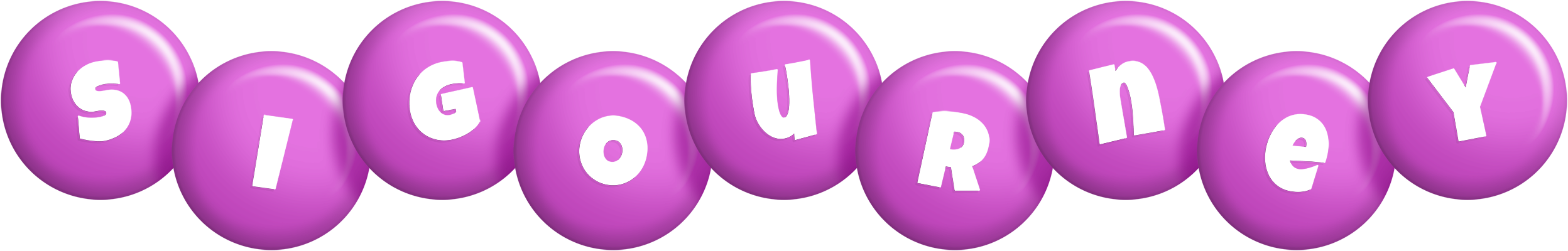 Sigourney candy-purple logo