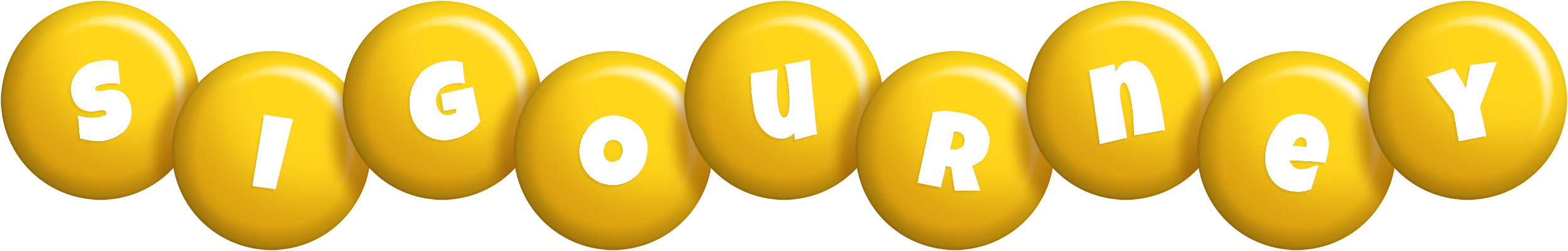 Sigourney candy-yellow logo