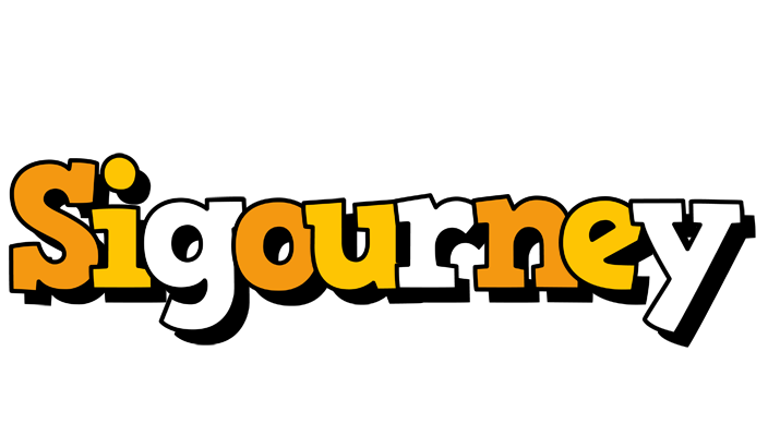 Sigourney cartoon logo