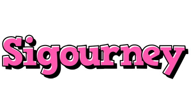 Sigourney girlish logo