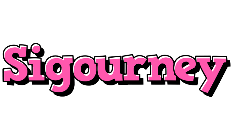 Sigourney girlish logo
