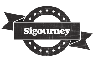 Sigourney grunge logo