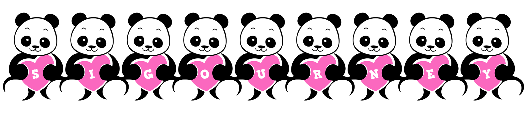 Sigourney love-panda logo