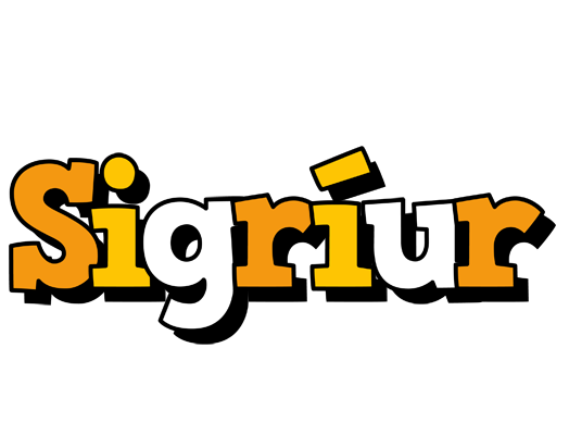 Sigríður cartoon logo