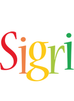 Sigri birthday logo