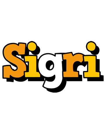 Sigri cartoon logo