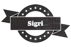 Sigri grunge logo