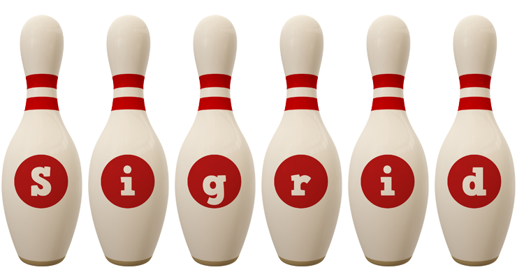 Sigrid bowling-pin logo