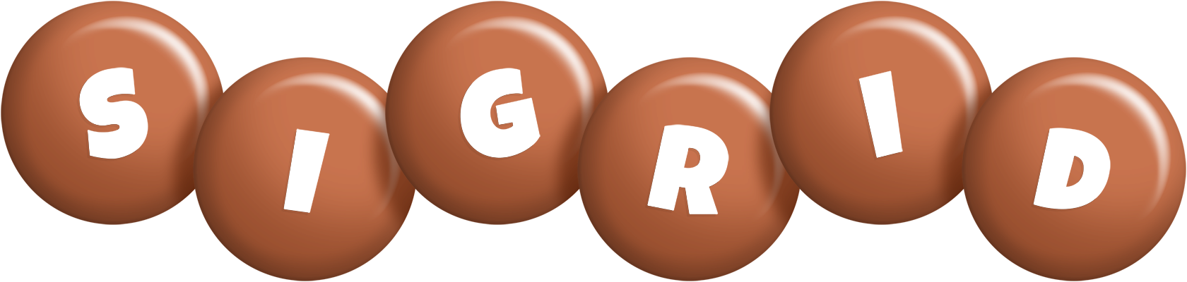 Sigrid candy-brown logo