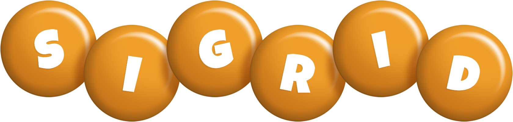 Sigrid candy-orange logo