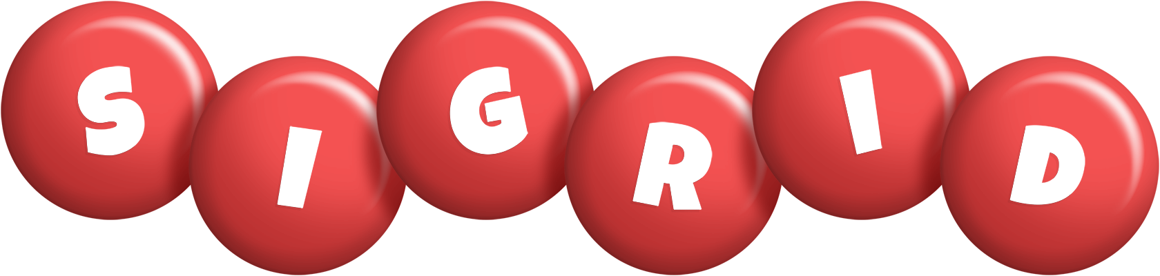 Sigrid candy-red logo